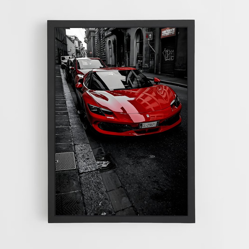 Poster Sportive Rouge – affiche Ferrari (vue 2)